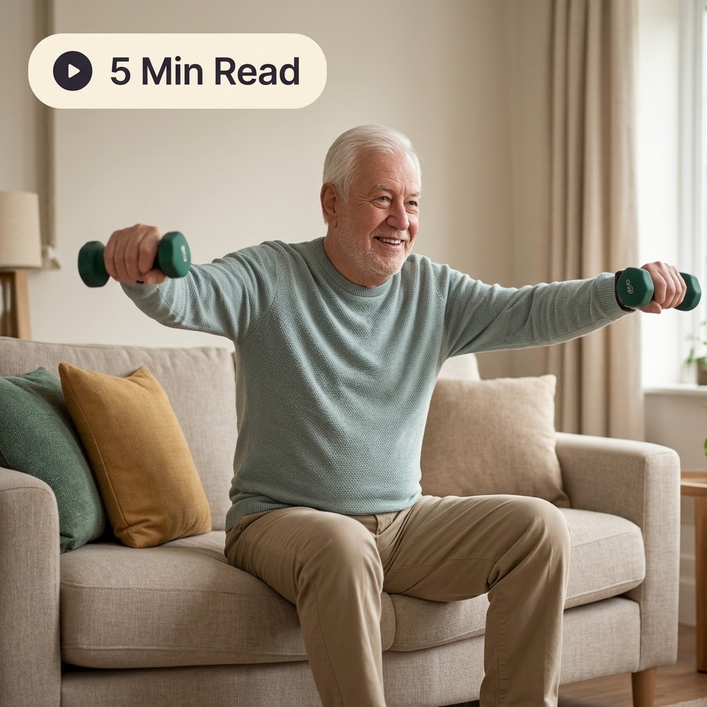 Old Man Exercisizing